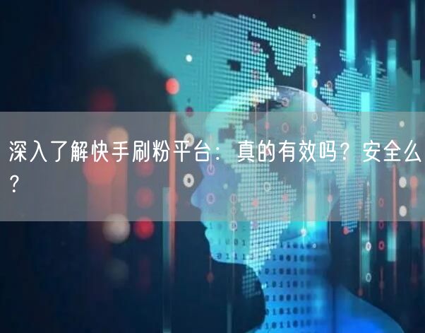 深入了解快手刷粉平台：真的有效吗？安全么？