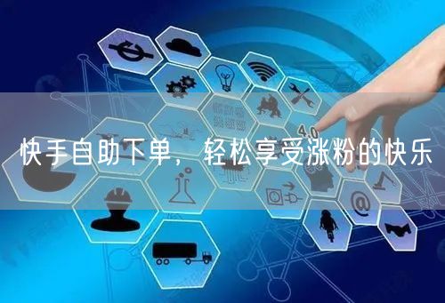 快手自助下单，轻松享受涨粉的快乐