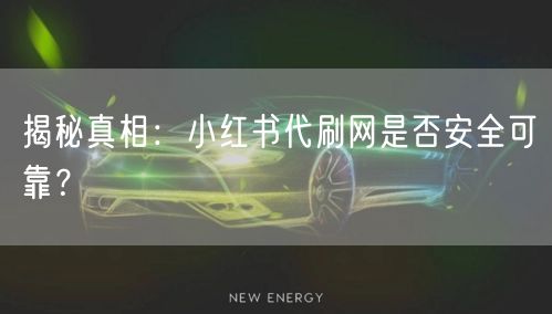 揭秘真相：小红书代刷网是否安全可靠？