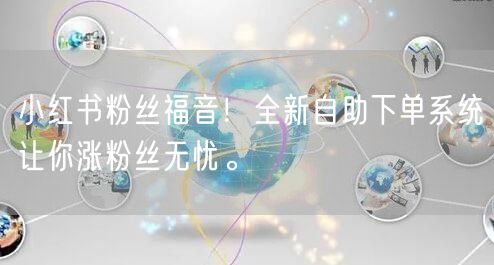 小红书粉丝福音！全新自助下单系统让你涨粉丝无忧。
