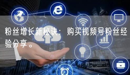 粉丝增长新秘诀：购买视频号粉丝经验分享。