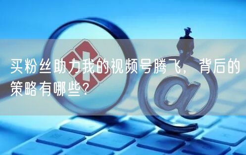 买粉丝助力我的视频号腾飞，背后的策略有哪些？