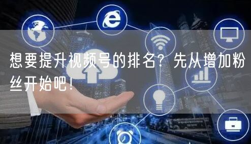 想要提升视频号的排名？先从增加粉丝开始吧！