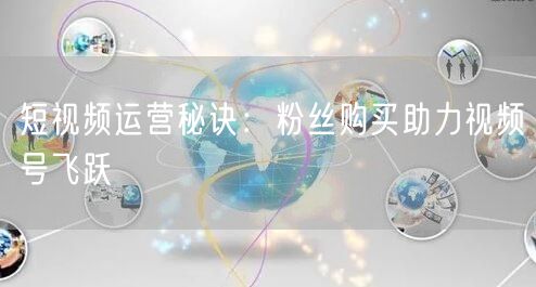 短视频运营秘诀：粉丝购买助力视频号飞跃