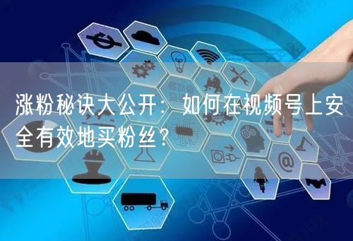 涨粉秘诀大公开：如何在视频号上安全有效地买粉丝？