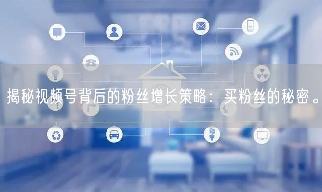 揭秘视频号背后的粉丝增长策略：买粉丝的秘密。