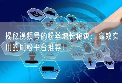 揭秘视频号的粉丝增长秘诀：高效实用的刷粉平台推荐！