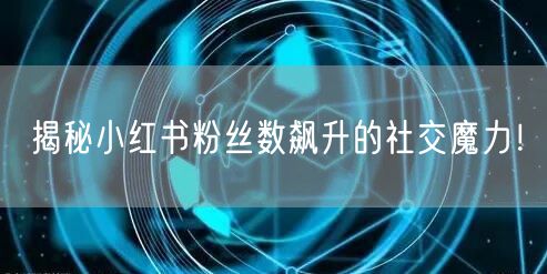 揭秘小红书粉丝数飙升的社交魔力！