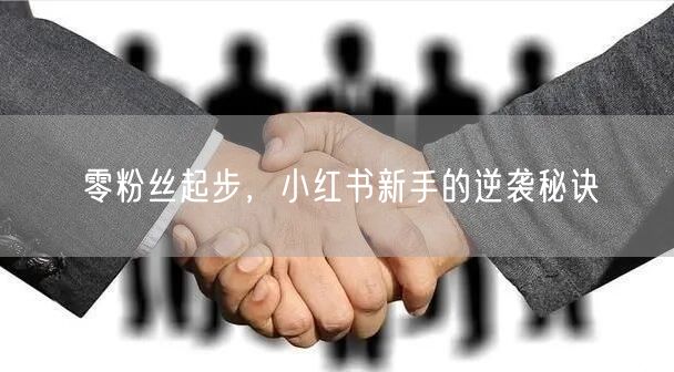 零粉丝起步，小红书新手的逆袭秘诀