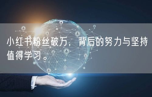 小红书粉丝破万，背后的努力与坚持值得学习。