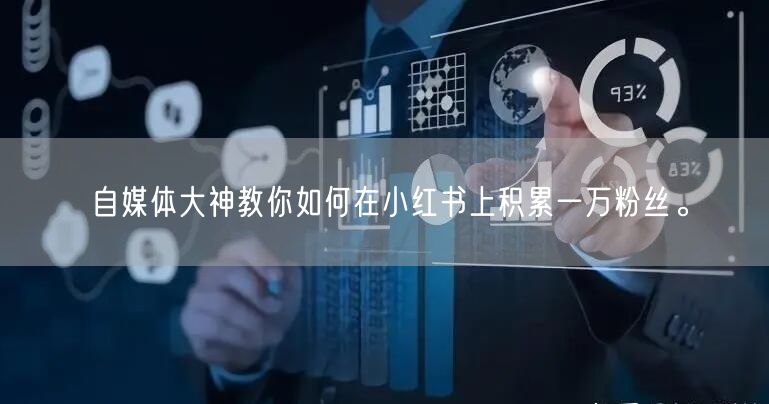自媒体大神教你如何在小红书上积累一万粉丝。