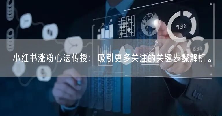 小红书涨粉心法传授：吸引更多关注的关键步骤解析。