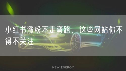 小红书涨粉不走弯路，这些网站你不得不关注