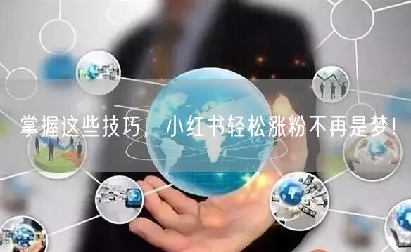 掌握这些技巧，小红书轻松涨粉不再是梦！