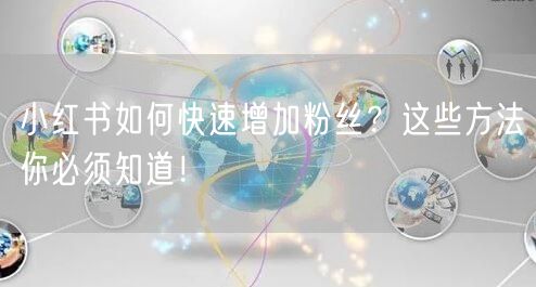 小红书如何快速增加粉丝？这些方法你必须知道！