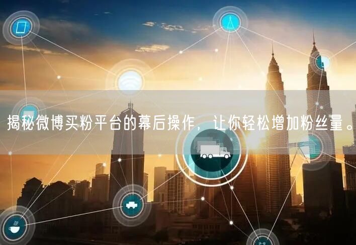 揭秘微博买粉平台的幕后操作，让你轻松增加粉丝量。