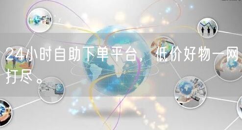 24小时自助下单平台，低价好物一网打尽。