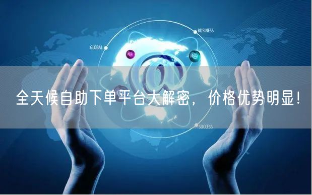 全天候自助下单平台大解密，价格优势明显！
