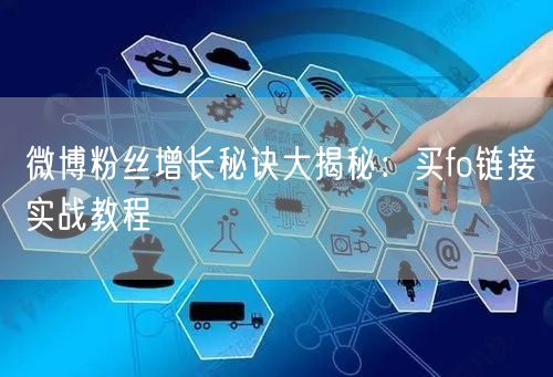 微博粉丝增长秘诀大揭秘：买fo链接实战教程