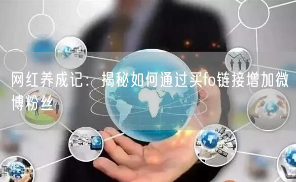 网红养成记：揭秘如何通过买fo链接增加微博粉丝