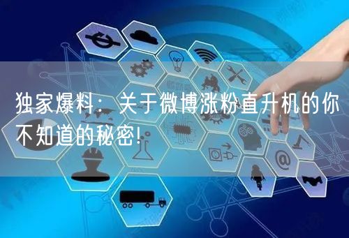 独家爆料：关于微博涨粉直升机的你不知道的秘密!