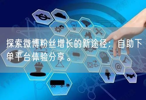 探索微博粉丝增长的新途径：自助下单平台体验分享。