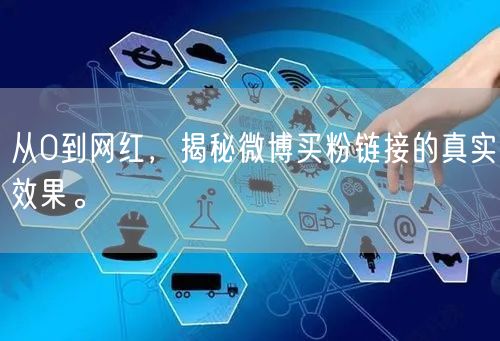 从0到网红，揭秘微博买粉链接的真实效果。