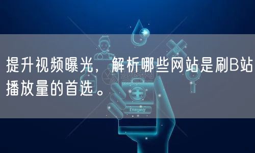 提升视频曝光，解析哪些网站是刷B站播放量的首选。