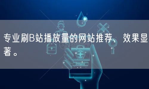 专业刷B站播放量的网站推荐，效果显著。