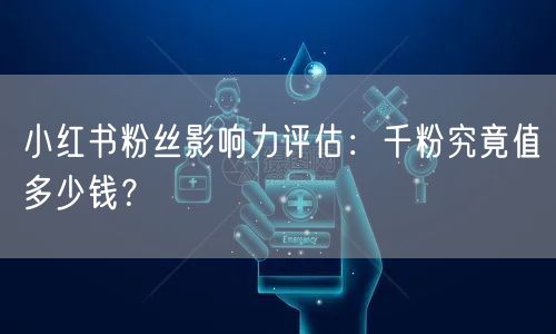 小红书粉丝影响力评估:千粉究竟值多少钱?