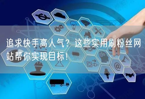 追求快手高人气？这些实用刷粉丝网站帮你实现目标！