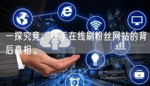 一探究竟：快手在线刷粉丝网站的背后真相。