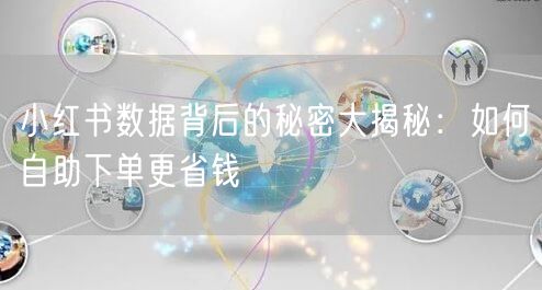 小红书数据背后的秘密大揭秘：如何自助下单更省钱