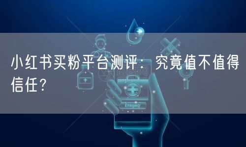 小红书买粉平台测评：究竟值不值得信任？